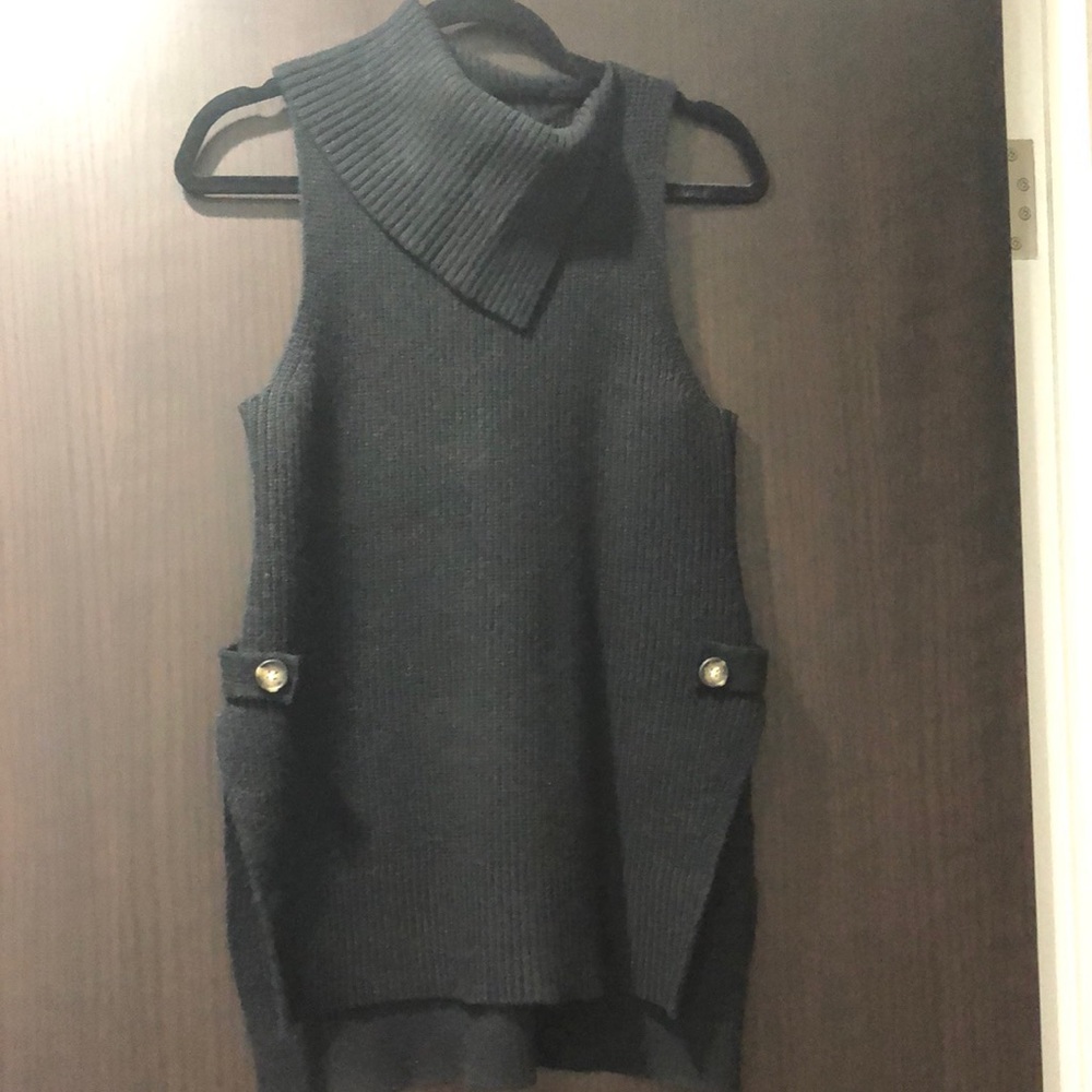 She + Sky Cowl Neck Top